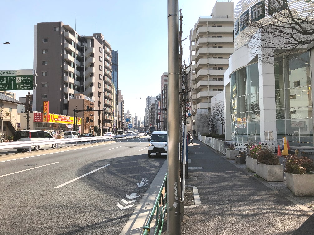 珈琲工房ヨシダへは王子神谷駅で降りて、王子駅側に歩きます